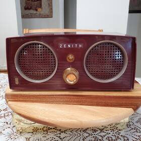 Zenith Z511r Vintage 1956 Tube Radio Working / See Description Photos Video