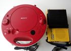 Fd-45a Zs-e5 Sony Red Am Fm Radio Cd Yellow Sports Watchman Tv