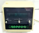 Vtg Sharp Alarm Clock FX-40CU Am/fm Radio Time Day Green Backlight Rotate Flip. Fixed Price $89.49.