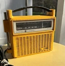 Vintage Yellow Black General Electric Solid State Radio P-4814-C Am/fm Tested. Fixed Price $21.24.