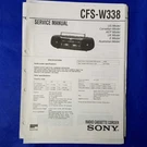 Sony CFS-W338 Service Manual Original Paper Oem Repair Guide Usa. Fixed Price $32.44.
