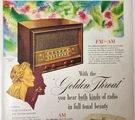 Rca Victor 68R3 Radio Golden Throat Vintage 1947 Magazine Advertisement. Fixed Price $11.33.