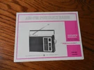 Realistic 12-672 Am Fm Radio Owners Manual. Fixed Price $13.50.