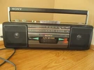 Sony CFS-220 Sound Rider Radio Cassette Player Recorder Auto Reverse Boombox. Fixed Price $49.95.