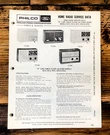 Philco R512 R514 R701 R703 R755 Radio Service Manual *original*. Fixed Price $14.97.
