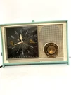 Vintage Westinghouse Aqua & White Clock Radio Model H802L5 Tested Works. Fixed Price $35.00.