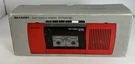 Vintage Sharp Radio Red QT-F100 Fm/am Cassette Player Recorder W/ Carrying Strap. Fixed Price $138.99.