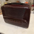 Vintage Radio Philco Transitone Model 49-602 Burgundy Brown. Fixed Price $35.00.
