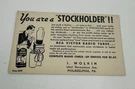 Vtg Rca Victor Radio Tube Advertising Card Philadelphia Pa. Fixed Price $12.99.