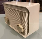 Rare 1961 Mcm Motorola A15W Ivory Mini Midget Tabletop Am Tube Radio. Fixed Price $80.99.
