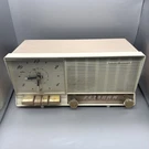 Vintage General Electric Pink Rose Tabletop Tube Clock Radio C-426A Works!. Fixed Price $59.95.