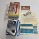 Windsor Handheld Am Radio Solid State M9M Blue Tested Original Box & Earpiece. Fixed Price $31.30.