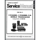 Realistic Cb Radio TRC-11 Service Manual 14 Pages Comb Bound Gloss Cover. Fixed Price $9.95.