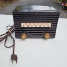 Vtg Granco Model 7200 Fm Tube Radio Brown Bakelite Tlc. Fixed Price $80.00.
