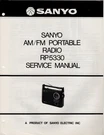 Sanyo Rp 5330 Am/fm Portable Radio Service Manual. Fixed Price $17.05.