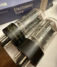 Pair Ge Nos 6AX4-GTB Power Damper Diode Audio Vacuum Tubes. Fixed Price $25.00.