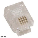 200 Pcs RJ11 6P4C Telephone Line Plug Connector For Round Solid Wire. Fixed Price $21.00.