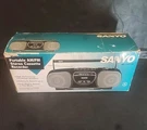 Vintage Sanyo Am/fm Stereo Radio Cassette Recorder - Model: M7015 Tested W/box. Fixed Price $199.99.