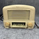 Vintage Airline Wards Tube Radio 84BR-1502B White Metal Tabletop Am Art Deco. Fixed Price $69.99.
