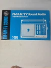 Vintage 7-2945 Fm / Am Tv Sound Radio With Weather New. Fixed Price $59.94.
