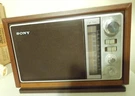 Sony Icf- 9740W Fm/am Simulated Wood Cabinet Tabletop Radio Deoxit Cleaned. Fixed Price $40.00.