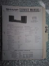 Sharp SR-102 Service Manual Original Repair Book Stereo 8 Track Player Radio. Fixed Price $25.00.