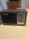 General Electric Am/fm Vintage Radio Model 7- 4120 Wood Grain Powers On -read. Fixed Price $15.00.