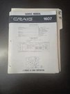 Craig 1607 Service Manual Original Repair Book Am Digital Clock Radio. Fixed Price $49.99.