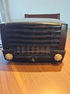 Vintage Black Emerson Bakelite Tube Radio 700028 F182 Nonworking For Parts. Fixed Price $375.00.