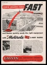 1945 Galvin Motorola Fm 2-WAY Radios Photo Boston Fire Department Chief Print. Fixed Price $29.95.
