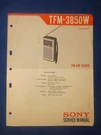 Sony TFM-3850W Radio Service Manual Factory Original The Real Thing. Fixed Price $12.03.