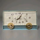 Vintage Philco Turquoise Clock Radio 1950S Mcm Am Tube Alarm Retro. Fixed Price $55.73.