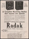 1923 Clapp Eastham Cambridge Massachusetts Radak Radio Receiver Vintage Print. Fixed Price $24.51.