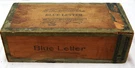 Antique Blue Letter Wood Cigar Box For G.b. Mitchell Distributors Lafayette In. Fixed Price $45.00.