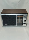 Tested Vtg Walnut Grain General Electric 7-4115B Table Top Am Fm Radio Read. Fixed Price $18.00.