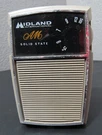 Vintage Midland International 10-020 Solid State Am Portable Radio Works. Fixed Price $12.50.