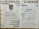 Sony ICF-S79 S79L S79V Fm/am Synthesized Radio Original Service Repair Manual. Fixed Price $15.95.