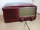 Vintage Tube Radio Maroon Bakelite Am Tabletop Parts Repair. Fixed Price $39.99.