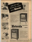 1950 Paper Motorola Television Radio Console Rectangular Tube Cabinet 8FM21. Fixed Price $7.99.