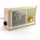 Westinghouse Model H-754L5 Plastic Tube Table Clock Radio Circa 1960 Vintage. Fixed Price $20.00.