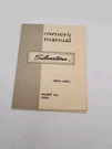 Vtg Sears Roebuck Co Silverstone Table Radio Model No. 5000 Owners Manual. Fixed Price $9.50.