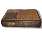 Magnavox Alarm Clock Model: 3670/17X Dual Vtg Green Numbers Tested Works Wood. Fixed Price $25.00.