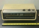 Vintage 1974 Jc Penny Clock W/flip Calender Radio Alarm 3765 Working. Fixed Price $50.00.