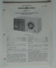 General Electric Model C415 Radio Receiver Manual January 1956. Fixed Price $10.98.