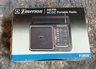 Vintage Nib Emerson Am/fm Portable Radio Ac/dc Model P3808 Slimline Carry Handle. Fixed Price $30.00.