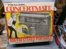 ** Realistic Am/fm Stereo Radio Concertmate # 12-654 W Orig Box Must. Fixed Price $77.77.