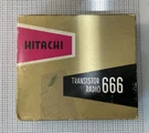 Hitachi Transistor Radio TH-666 Working Great/ Original Box Complete Super. Fixed Price $247.00.