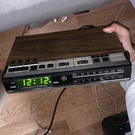 Vintage 7-4638B Digital Alarm Clock Radio Fm Am Woodgrain Retro Green Led. Fixed Price $32.99.