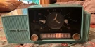 Vtg Blue Turquoise General Electric Model C-417C Tube Am Clock Radio Mcm Art. Fixed Price $199.99.