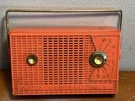SUPER-7 Admiral Red Transistor Radio Vintage Not Working For Parts / Repair. Fixed Price $20.00.